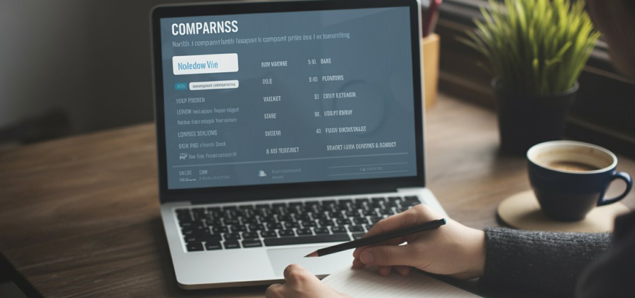 Job seeker researching company cultures